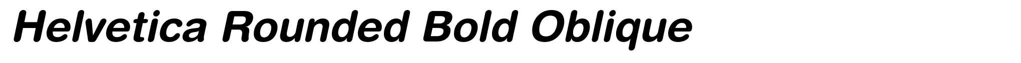 Helvetica Rounded Bold Oblique image